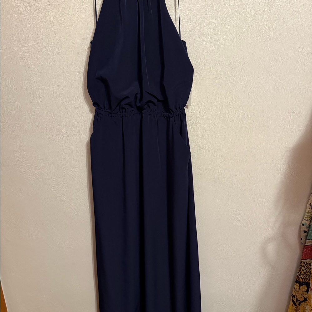 Jessica Simpson Navy Backless Dress